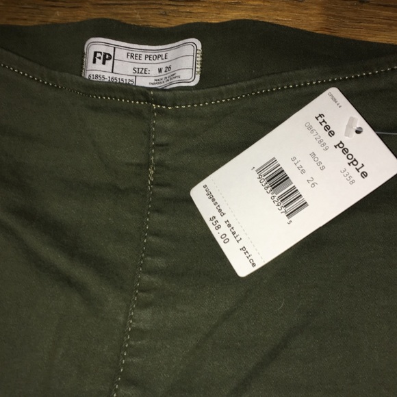 Free People Easy Goes It Denim Leggings (NWT) - Picture 6 of 6